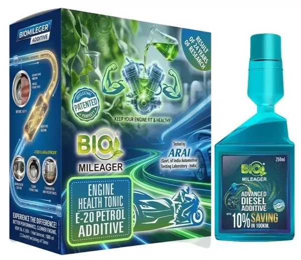 Picture of BIO MILEAGER ENGINE HEALTH TONIC E-20 PETROL ADDITIVE 250ML*4 BOTTLE(R PACKAGE)