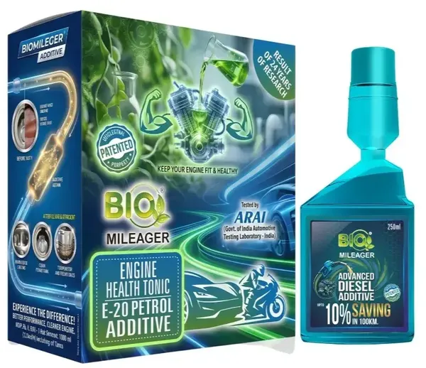 Picture of BIO MILEAGER ENGINE HEALTH TONIC E-20 PETROL ADDITIVE 250ML*8 BOTTLE(R PACKAGE)