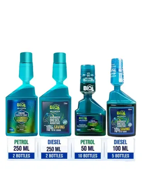 Picture of BIO MILEAGER ENGINE HEALTH TONIC E-20 PETROL ADDITIVE & ADVANCE DIESEL ADDITIVE MIX (R)PACKAGE